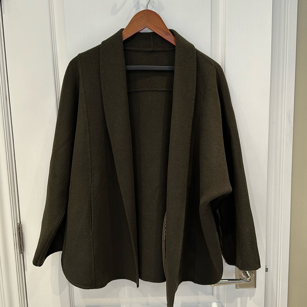 Brand new rope style short wool coat